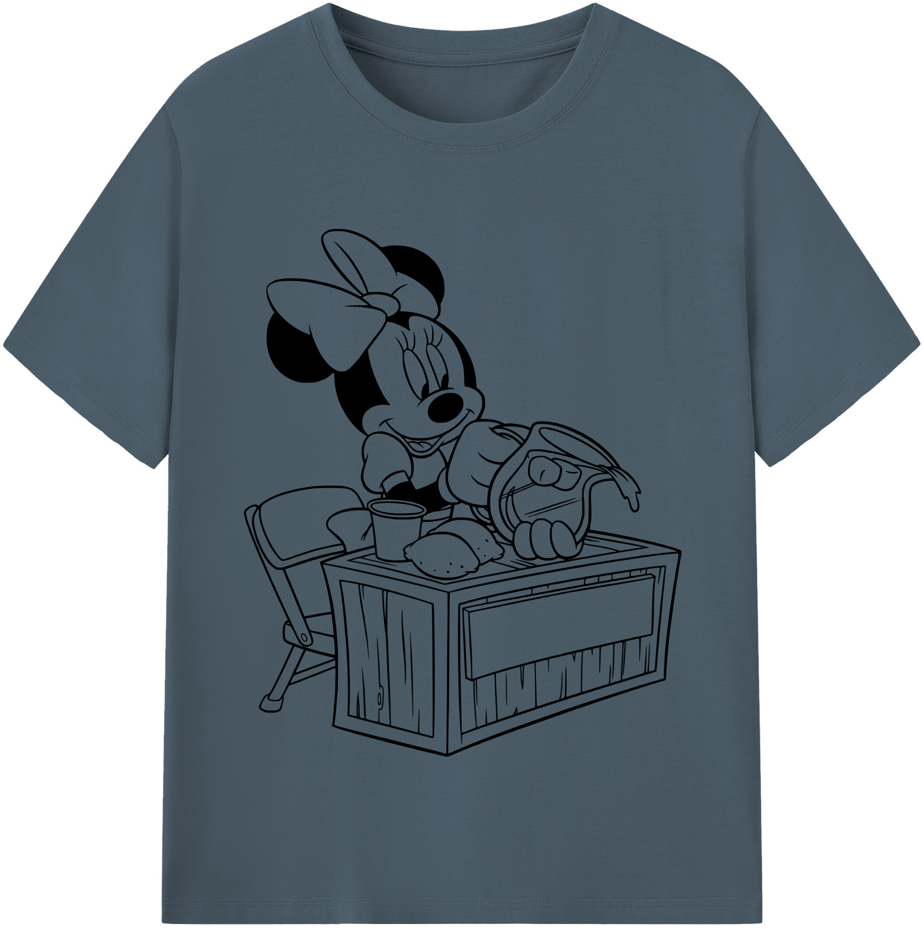 （画像用） ミッキーマウス Mickey Mouse 綿100％半袖Tシャツ（フロントプリント）